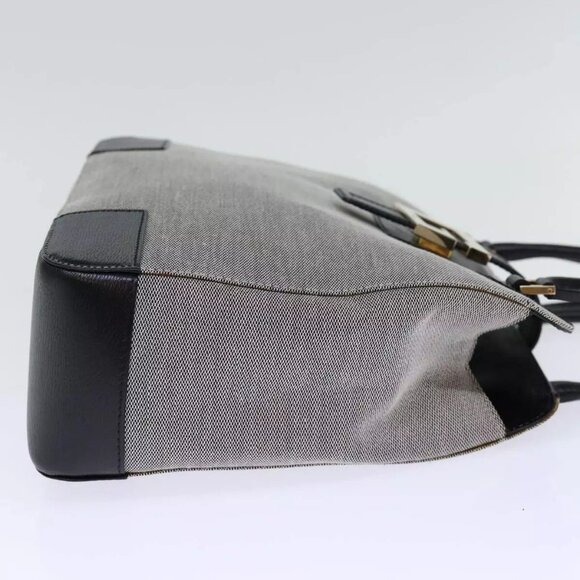 GUCCI Hand Bag Canvas Gray Auth - Picture 5 of 16